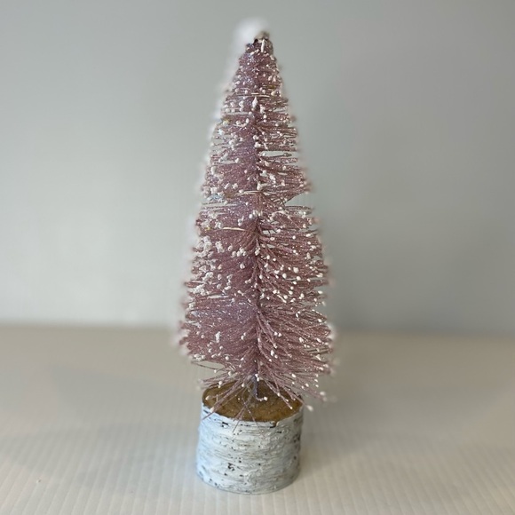 Cracker Barrel Light Up Christmas Bottle Brush Tree Pink - 1 In Box - Picture 5 of 12